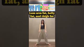 HOW TO LOSE ARM BELLY amp THIGH FAT fitness workout youtubeshorts exercise [upl. by Oby]