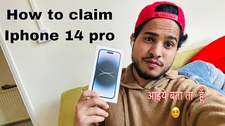 How to claim Iphone in UK England  phone claim कैसे करे ।iphone14pro ukwale englandvlog [upl. by Leonanie]