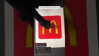 McDonalds LOGO CHANGED🤫 shorts art creative [upl. by Ogir]