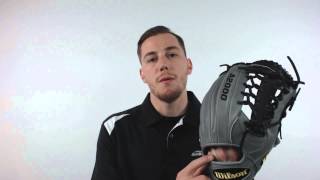 Wilson A2000 JBG Exclusive Baseball Glove A2000 1782 GreyBlack [upl. by Oyr110]