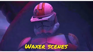 All clone lieutenant Waxer scenes  The Clone Wars [upl. by Durrace390]