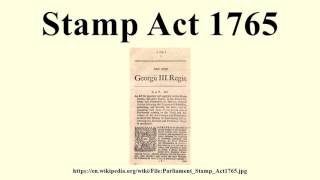 Stamp Act 1765 [upl. by Sidnak]