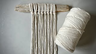 Macrame  Simple Macrame Wall Hanging  Macrame Tutorial [upl. by Mur660]