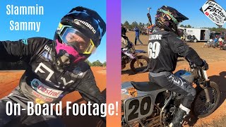 OnBoard a Rotax Flattrack Framer  Sammy Halbert Full Send sammyhalbert [upl. by Eerolam838]