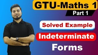 GTU Maths 1  Indeterminate Forms  Solved Example  Indeterminate Forms in Hindi  Well Academy [upl. by Frerichs180]