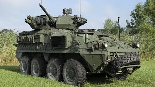 M1296 Dragoon Stryker Mk44 Bushmaster II 30mm cannon • GERMANY [upl. by Ada592]