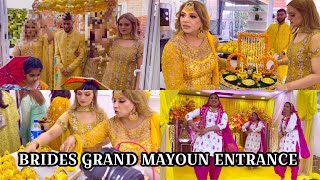 A GRAND MAYOUN ENTRANCE BY THE BRIDE 👰🏻‍♀️  MAYOUN CEREMONY FULL OF ENTERTAINMENT 🪘🎊PART 2 [upl. by Justina]