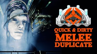 Warframe  Some Ideas For Melee Duplicate  Quick amp Dirty [upl. by Goldina]