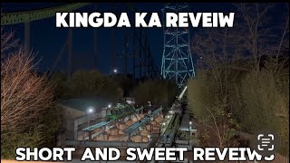 Short And Sweet Reviews  Kingda Ka [upl. by Weston]