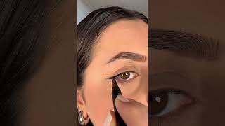 👏EASY eyeliner hack for hooded eyes😍Winged eyeliner makeup tutorial shortsviral howto eyeliner [upl. by Yenohtna635]