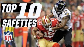 Top 10 Safeties of All Time  NFL Highlights [upl. by Ille]