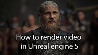 how to render video in unreal engine 5  easy and fast way to render [upl. by Nnairahs288]