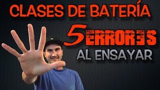 Clases de batería  5 Errores al Ensayar [upl. by Malchus]