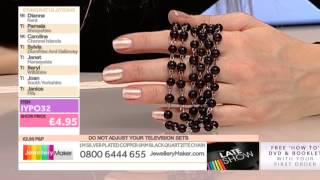 Emerald and Pearls for jewellery making JewelleryMaker LIVE 21012015 [upl. by Xonel]