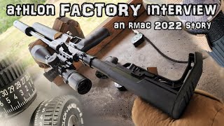 Athlon Optics  FACTORY INTERVIEW   Airgun Scopes  Midas Tripod  Midas Tac  Cronus  RMAC 2022 [upl. by Narayan]