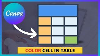 How to Add Color to Cell in Table Canva Quick amp EASY  Cell Coloring in Canva Tutorial [upl. by Ehpotsirhc]