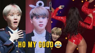 BTS reaccionando a IDOLS FEMENINAS MOMENTOS DIVERTIDOS [upl. by Inuat872]