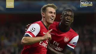 Yaya Sanogo Former Arsenal FC striker is becoming a big star in China ⚽️🇨🇳 [upl. by Odom]