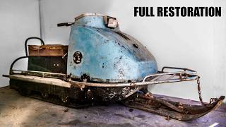 Restoration Abandoned Snowmobile  4 months in 38 minutes [upl. by Addi]