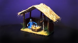 DIY Como Fazer um PRESÉPIO de NATAL How to Make CHRISTMAS CRIB  Manualidades para NAVIDAD [upl. by Razatlab]