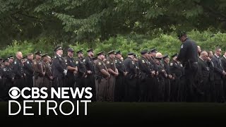 Community honors Oakland County deputy killed in line of duty [upl. by Foote471]