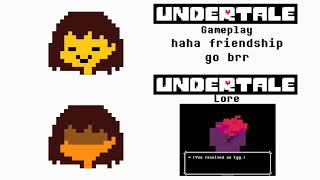 UNDERTALE Gameplay vs Lore [upl. by Anilos]