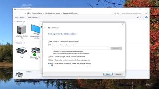 How To Add A Local Printer In Windows 1087 [upl. by Seidel]