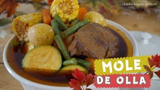 MOLE DE OLLA preparado de forma SALUDABLE 🍴Receta fácil paso a paso [upl. by Ahsauqram]