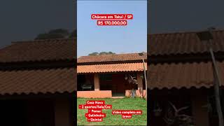 Chácara a venda no interior BARATINHO  500mts  Casa NOVA  Próximo a Castelo Branco Tatuí  SP [upl. by Inoliel100]