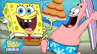 Bob Esponja  Churrasco de Verão do Hambúrguer de Siri em Bob Esponja 🍔  25 Minutos  Português [upl. by Kela687]