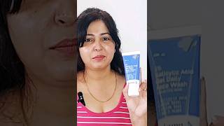 salicylic acid face wash Review charmwithmonika youtubeshorts skincareroutine [upl. by Navert31]