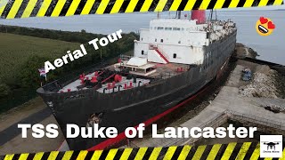 The Duke of Lancaster Mostyn  AKA the Fun Ship  Aerial Tour [upl. by Idram480]