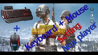 Best Keyboard amp Mouse setting for PUBG Mobile Emulator Nox Player [upl. by Pate]