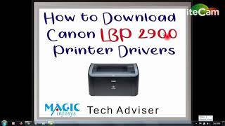 Canon LBP 2900b printer driver download and Installation in hindi  Tech AdviFullHD [upl. by Urata]