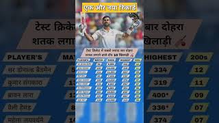 Most double hundred in test match [upl. by Pretrice]