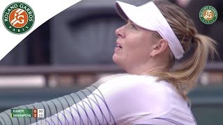 M Sharapova v K Kanepi 2015 French Open Womens Highlights  R128 [upl. by Hannahoj926]