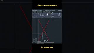 Dimspace command in AutoCAD autocad shorts [upl. by Atnek]