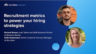 Webinar  Recruitment metrics to power your hiring strategies [upl. by Sirahs]