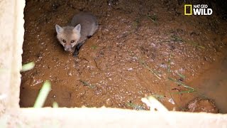 Sauvetage dun bébé renard [upl. by Terrag]