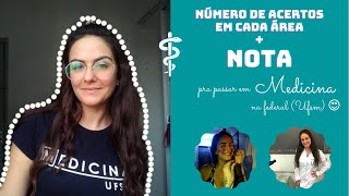 Minhas NOTAS no ENEM pra PASSAR em MEDICINA na FEDERAL UFSM [upl. by Eerbua]