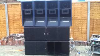 evolution rig test 2  Turbosound Tops Matrix Amps Zeck Bass [upl. by Volotta]