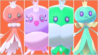 FULL FRILLISH EVOLUTION TEAM  Shiny Frillish amp Jellicent Moveset  All Forms [upl. by Aitnahs747]