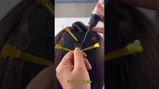 v light hair extensions tools to apply bulk hair v light hair extensions kit tutorials [upl. by Ailesor]