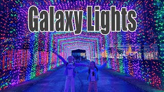 GALAXY LIGHTS AT THE SPACE CENTER  Space Center Houston  Johnson Space Center NASA  Holiday 2021 [upl. by Temp]