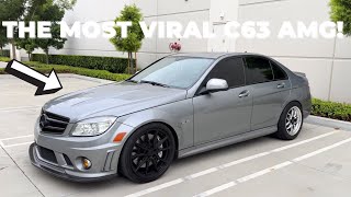 THE MOST VIRAL C63 AMG ON THE INTERNET  2009 Mercedes Benz C63 AMG Build abcgarage [upl. by Adyol]