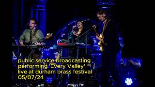 Public Service Broadcasting perform Every Valley live at Durham Brass Festival 050724 [upl. by Azial]