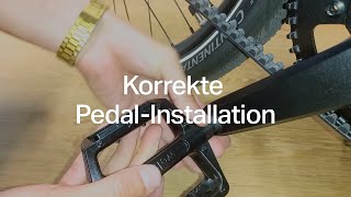 Pedale richtig montieren Gen1  Gen2  Ampler EBike Tipps [upl. by Naginarb]