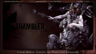 Cyborg Design  Concept Art Production Techniques [upl. by Ewall]