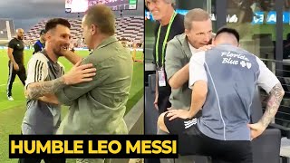 Messi shows big respect to Spain journalist Cristobal Soria during open training  Football News [upl. by Sillsby]