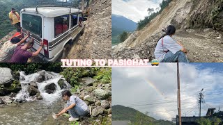 Tuting road condition latest 🌧️2462024  Arunachal Pradesh  pemakoe  pasighat tuting [upl. by Merkle]